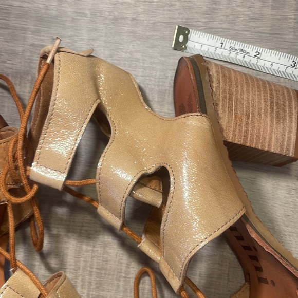 Made in Portugal sz 37 Felmini camel and glittery tan soft leather - Picture 2 of 12